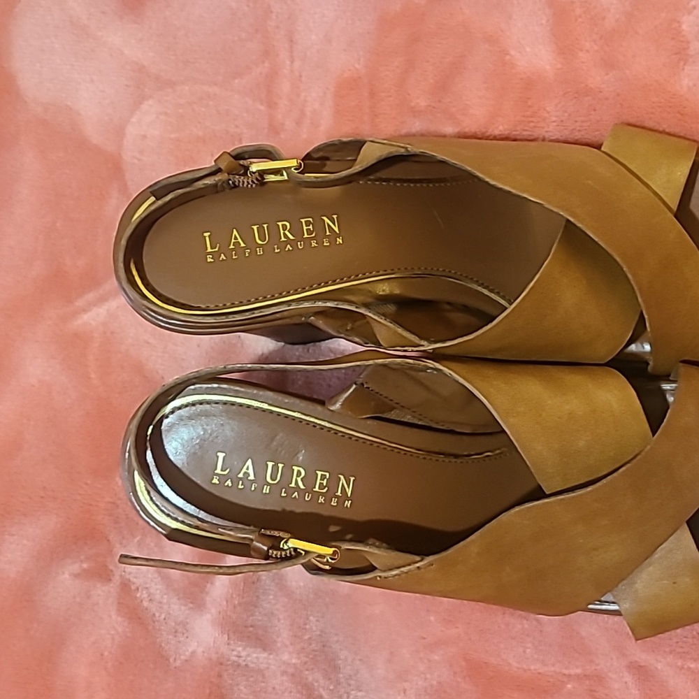 LAUREN RALPH LAUREN BLOCK HEEL SHOES - Picture 5 of 10